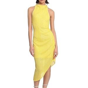 donna morgan asymmetrical dress Donna Morgan Catalina Crepe Halter Maxi Dress in Oxblood at Nordstrom Rack, Size 10